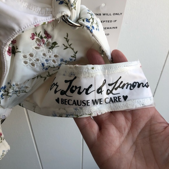 NWT For Love & Lemons Brooke Eyelet Swimsuit - Picture 7 of 8